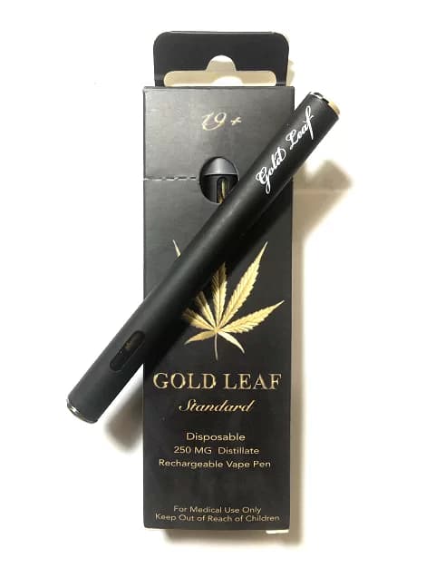 Gold Leaf Disposable Shatter Vape Pen (250mg THC) Pineapple