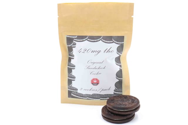 Cannabis Infused Cookie Sandwich - 420mg THC