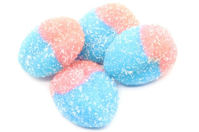 40mg THC Gummies - Blue Raspberry Slices