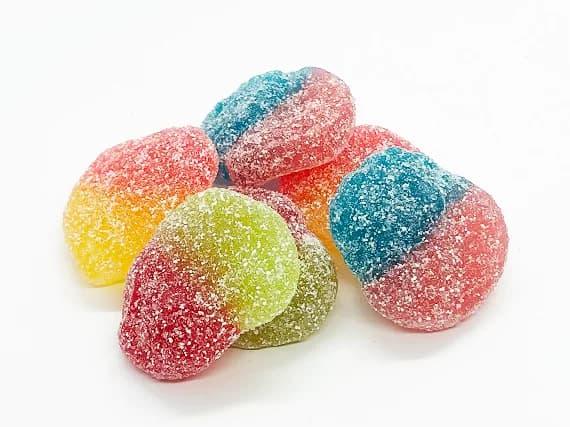 75mg THC Gummies - Jolly Rancher 2 Flavors in 1